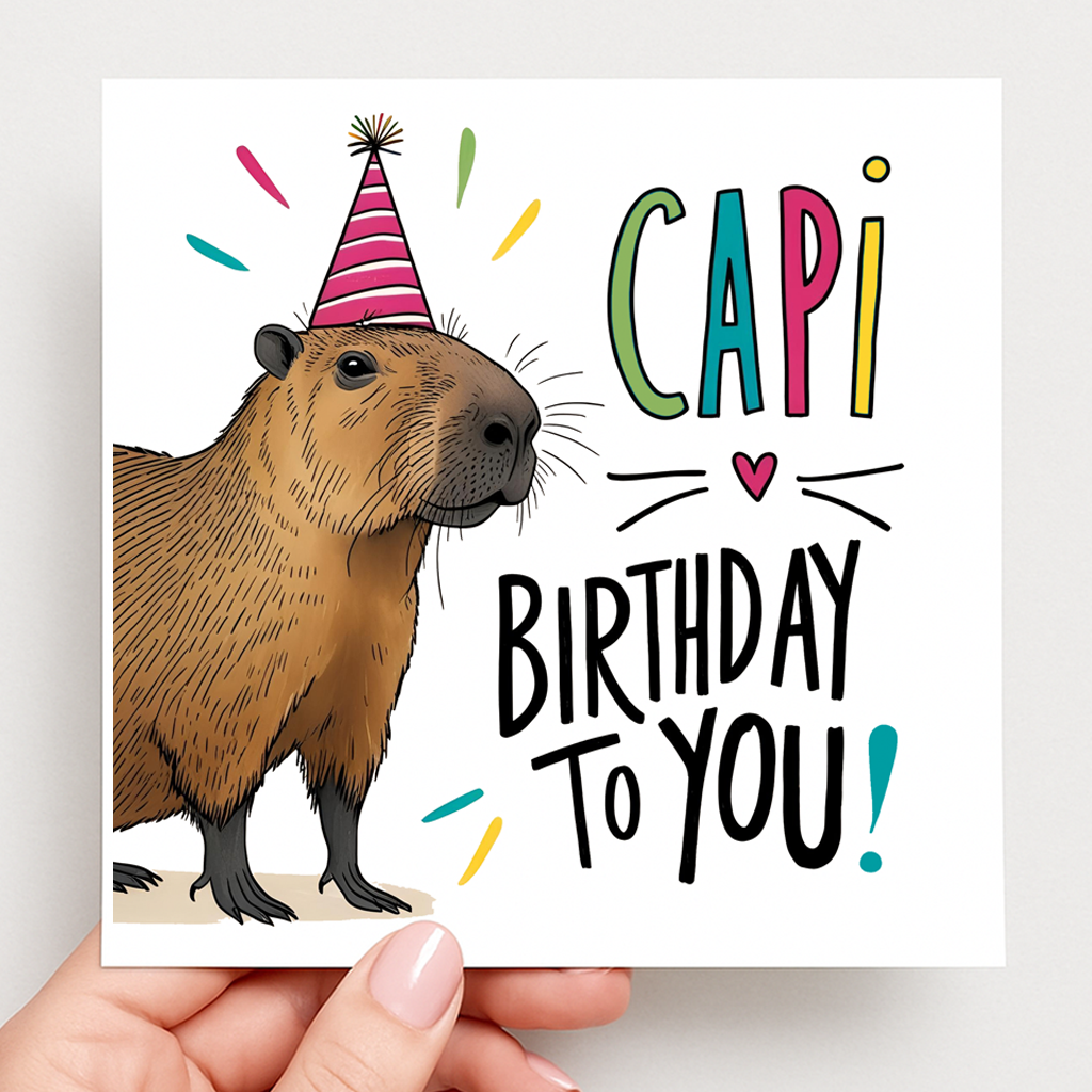 Capi Birthday Card