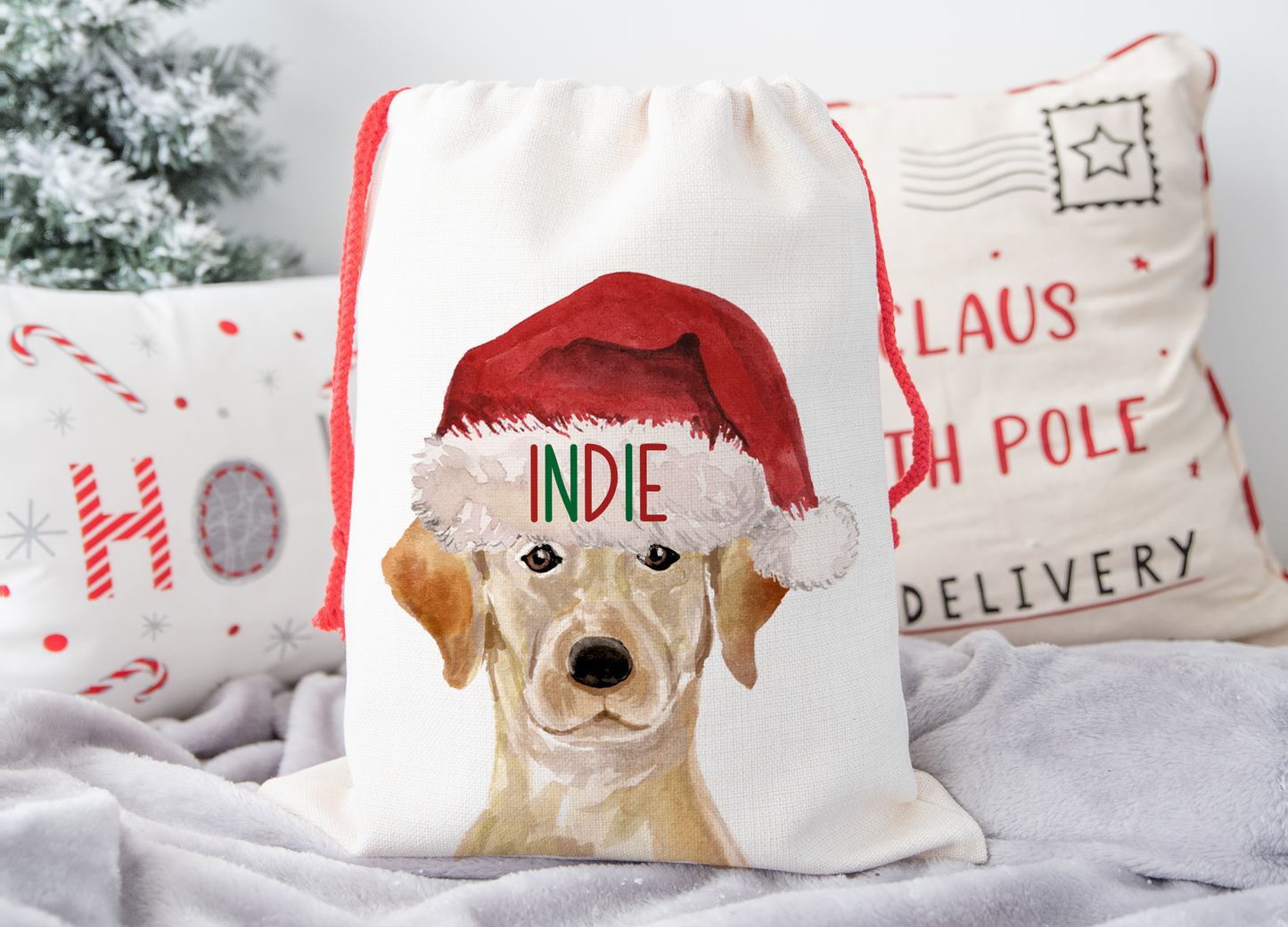 Personalised Labrador Christmas Sack