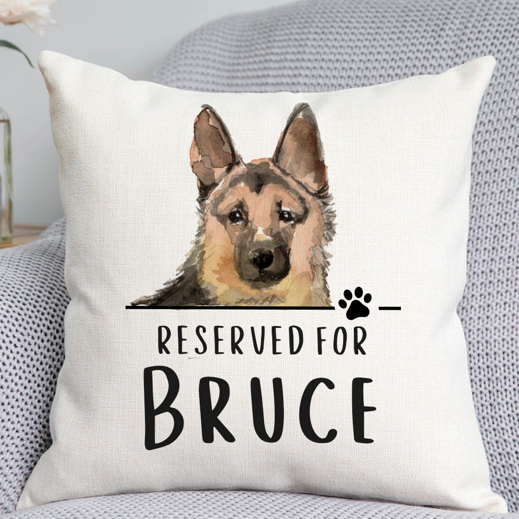 German Shepherd Reserved For Dog Cushion