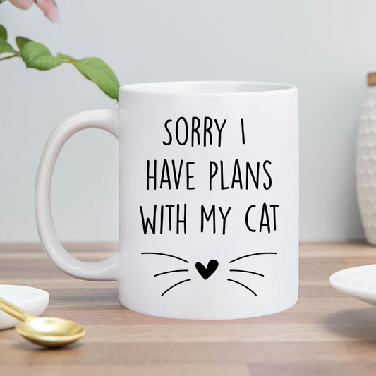 Plans With My Cat Mug