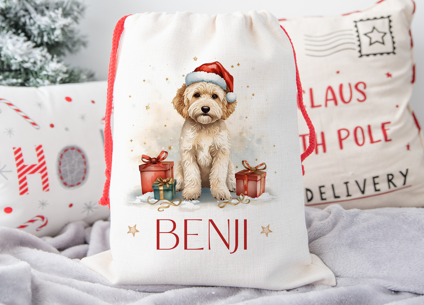 Cockapoo Christmas Sack