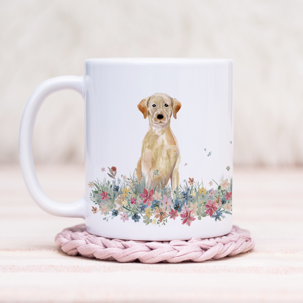 Labrador Floral Wrap Mug