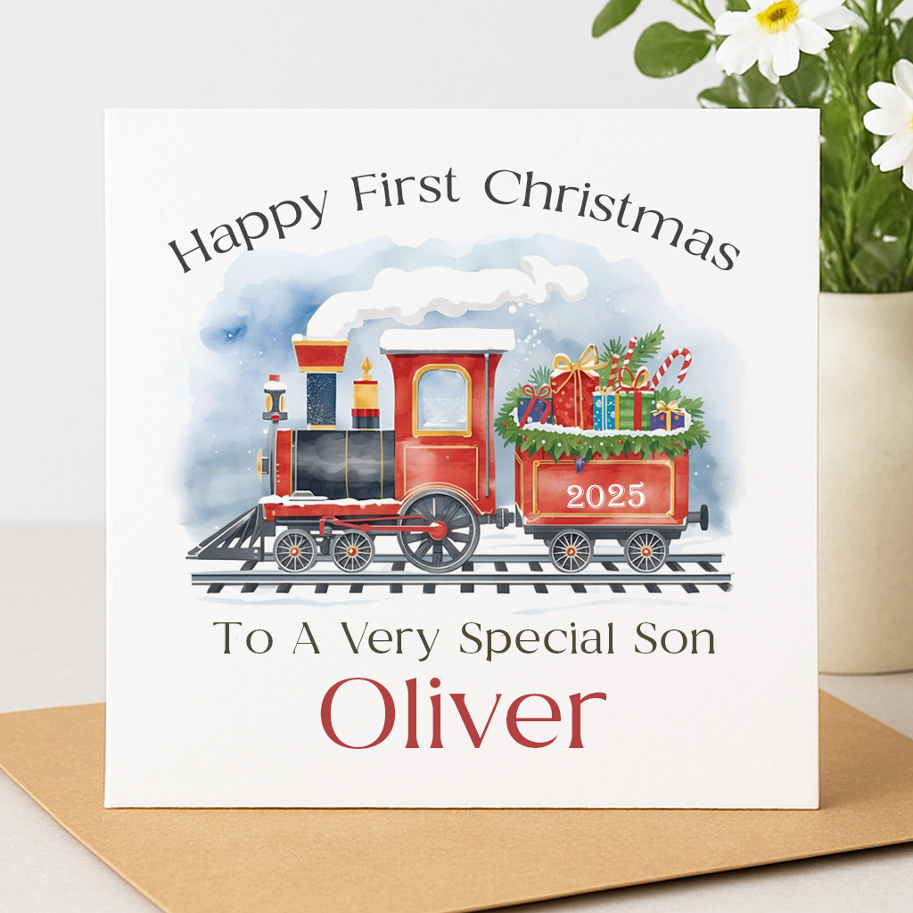 Personalised 1st Christmas Card