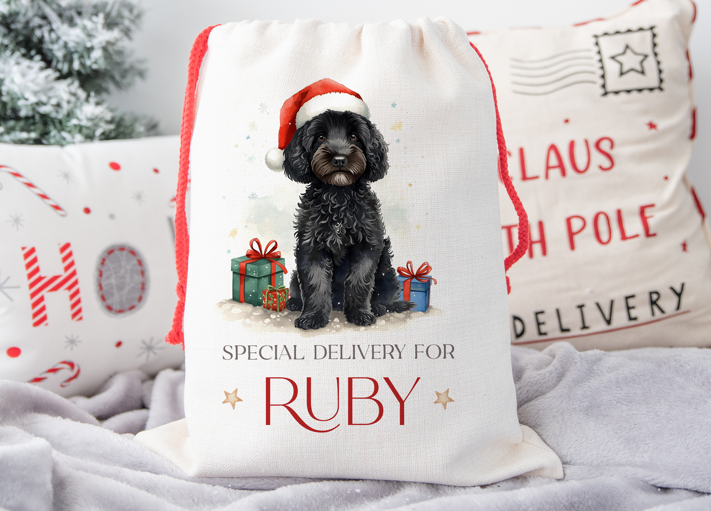 Cockapoo Christmas Sack