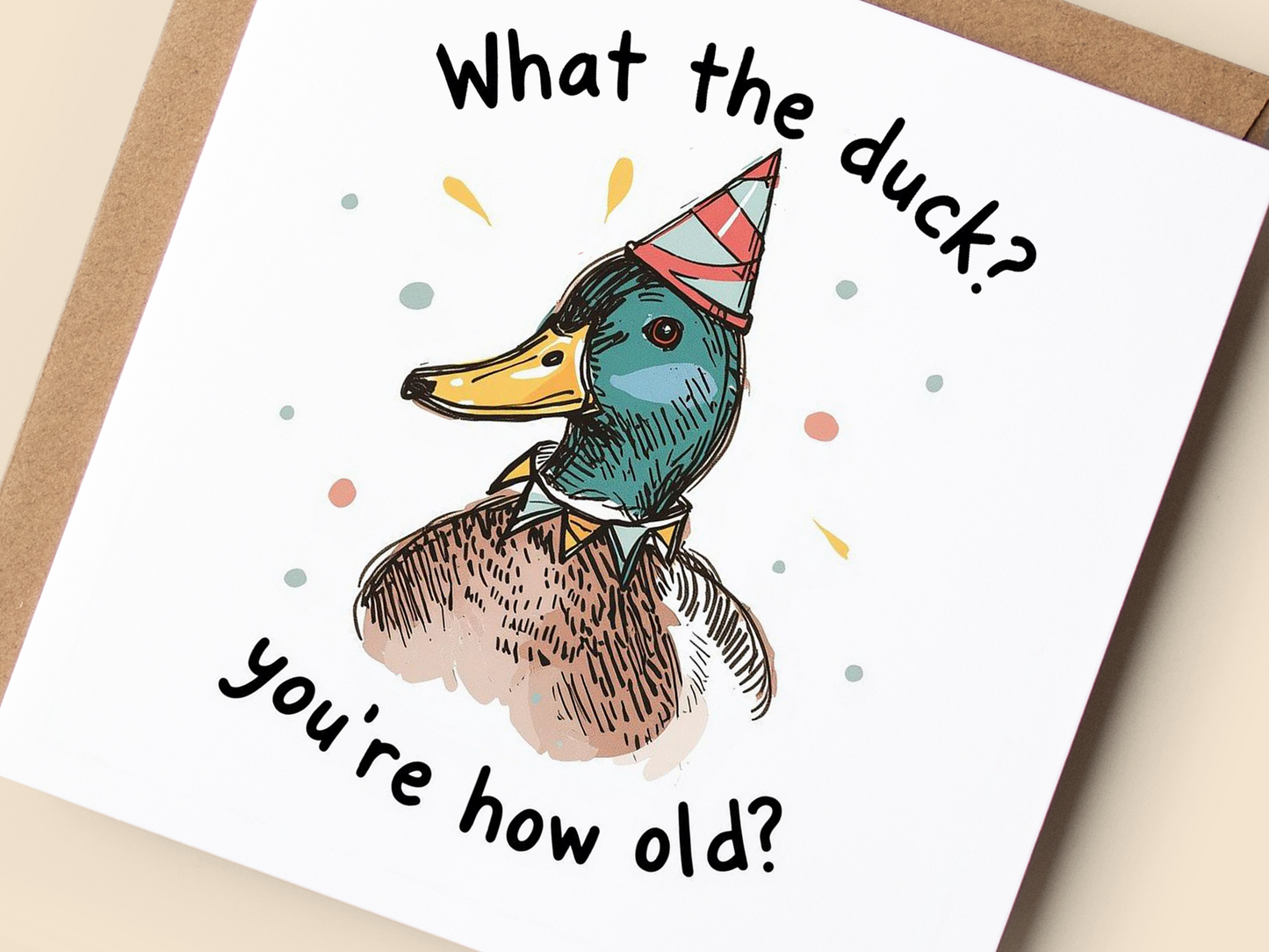 Funny Duck Birthday Card