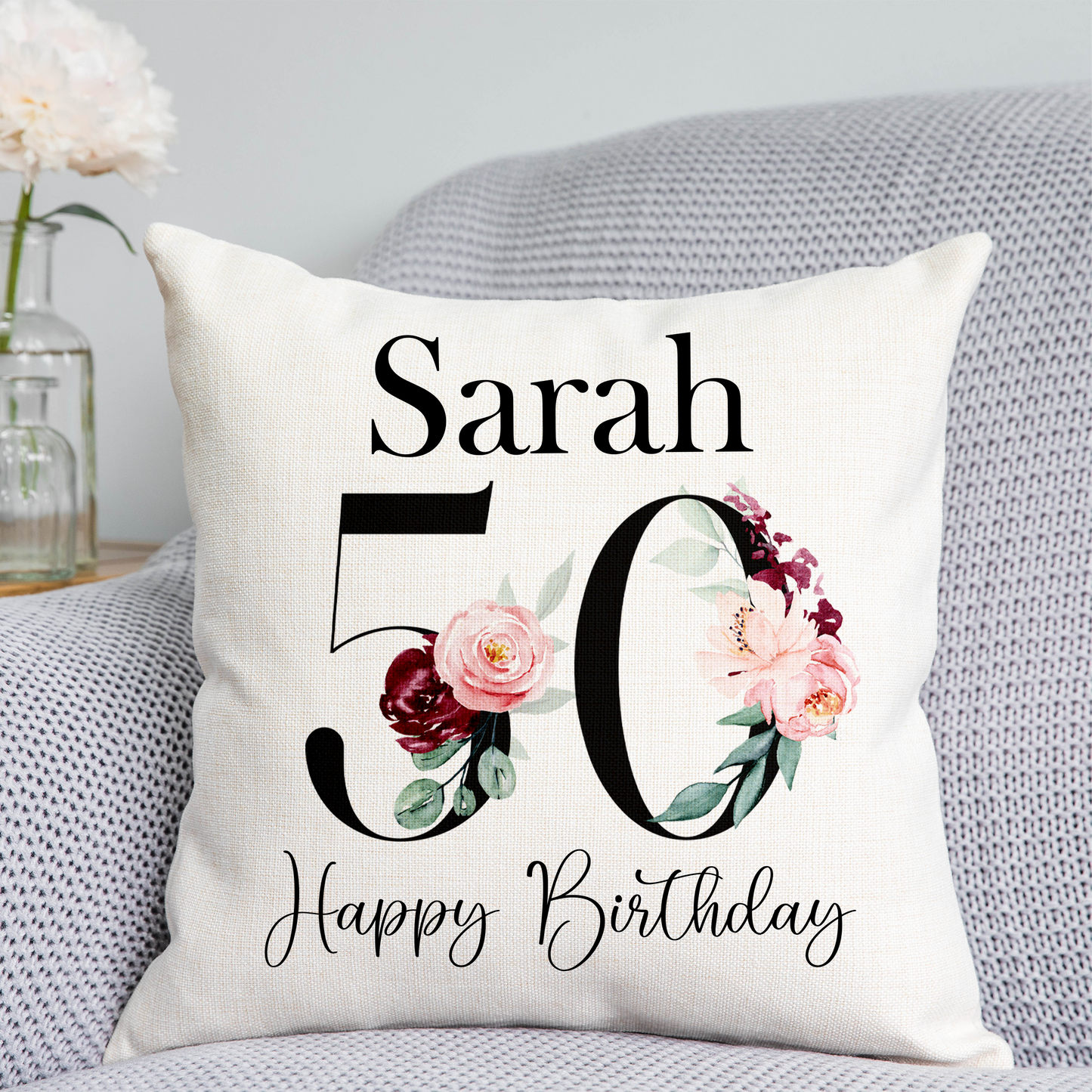 50th Birthday Cushion