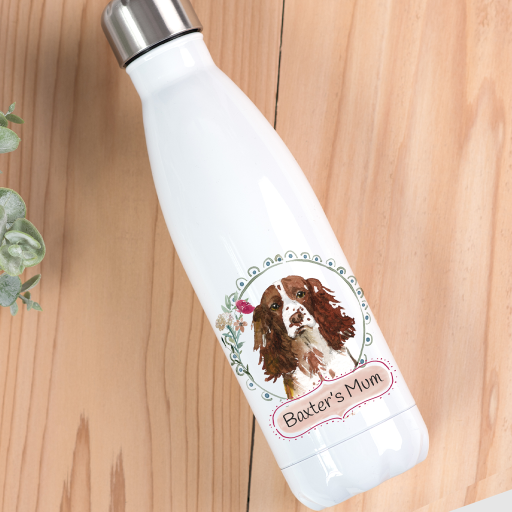 Personalised Springer Spaniel Drinks Bottle