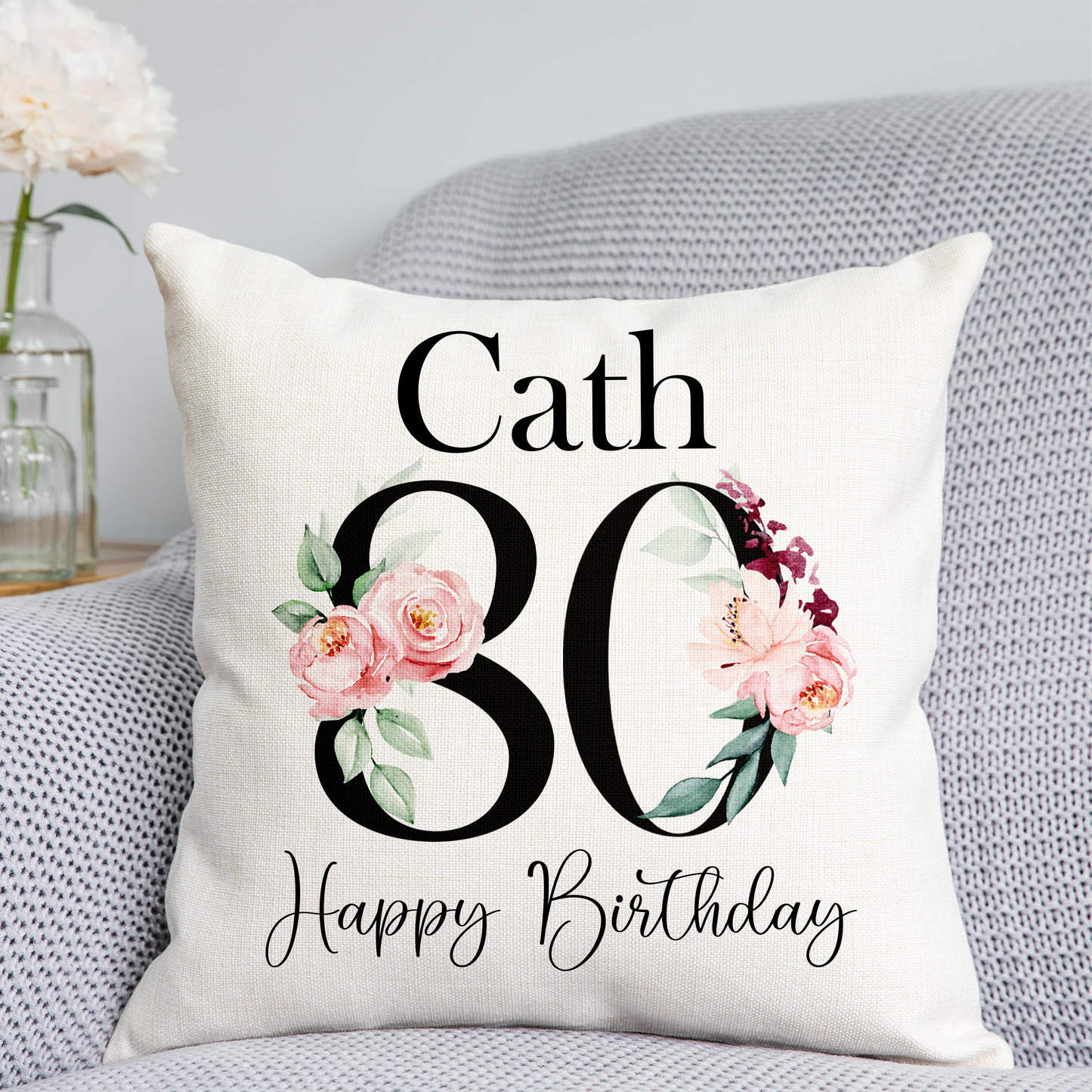 80th Birthday Cushion