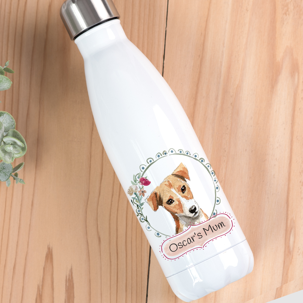 Personalised Jack Russell Drinks Bottle