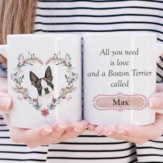 Love and a Boston Terrier Mug