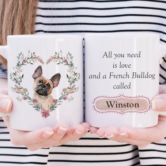 Love and a French Bulldog Mug