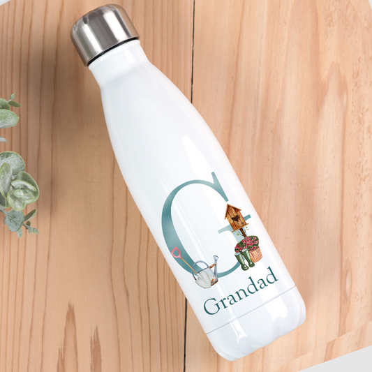 Garden Themed Grandad Drinks Bottle