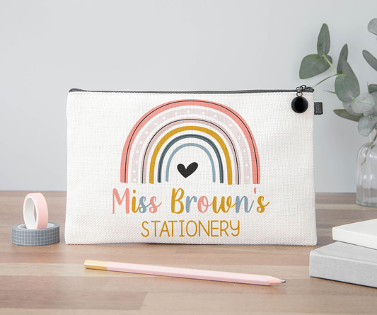 Teacher Rainbow Pencil Case