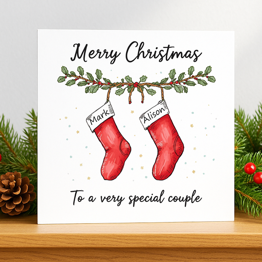 Personalised Special Couple Christmas Card