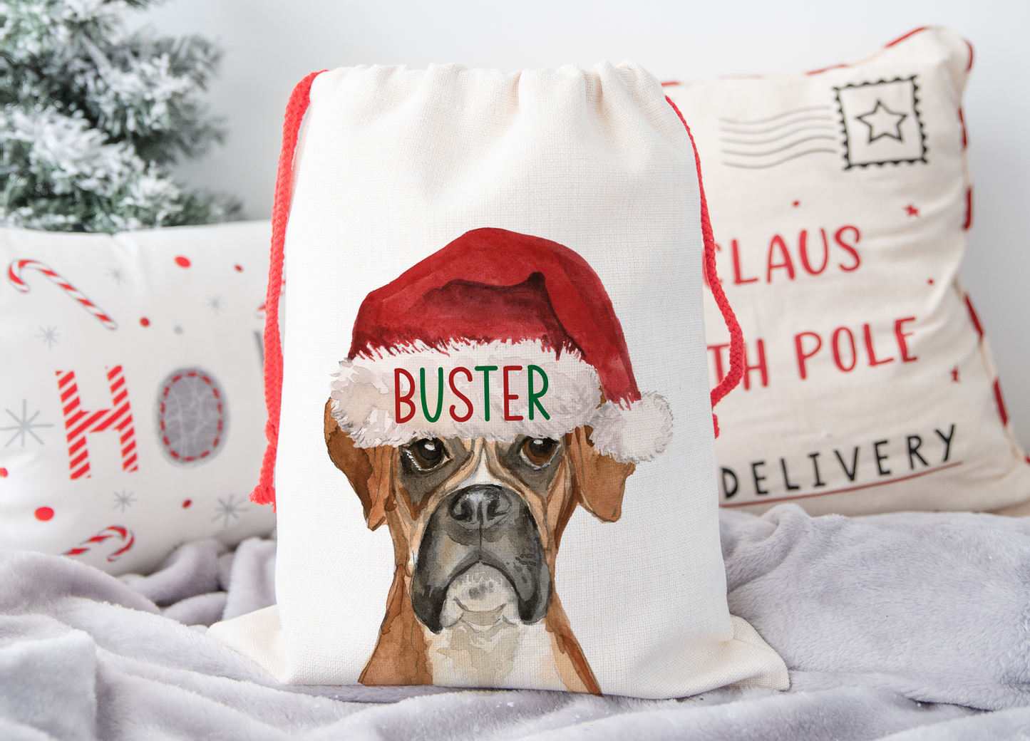 Personalised Boxer Christmas Sack