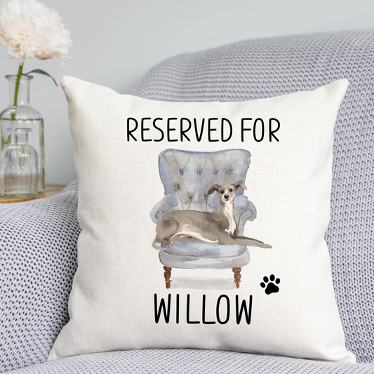 Greyhound Reserved For Dog Cushion