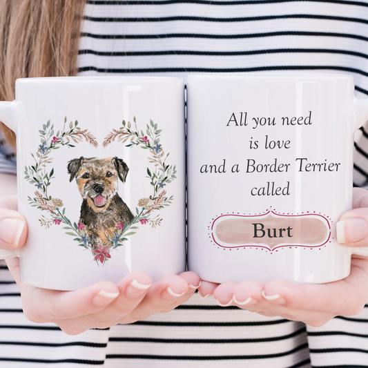 Love and a Border Terrier Mug