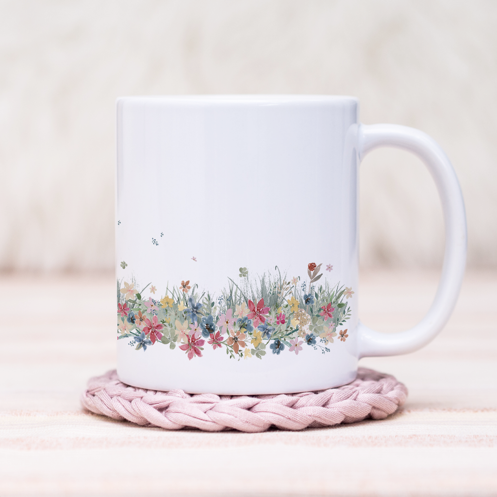 Staffie Floral Wrap Mug