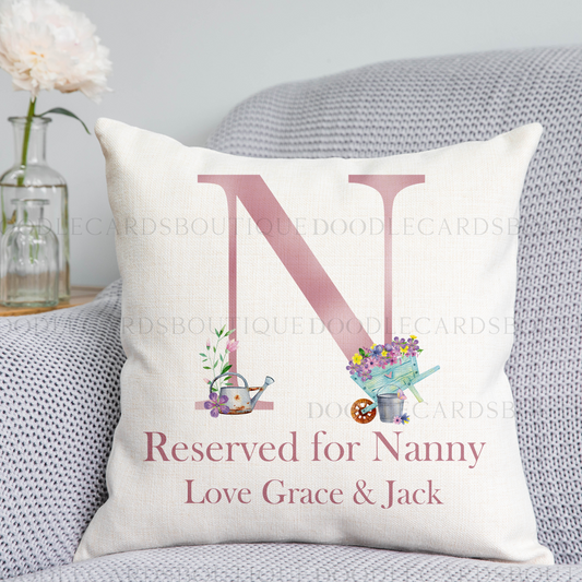 Garden Themed Reserved For Nanny Cushion