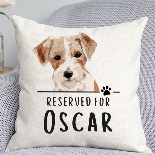 Jack Russelll Reserved For Dog Cushion