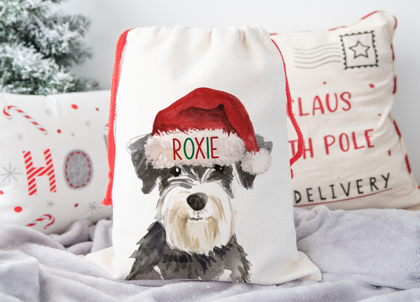Personalised Schanuzer Christmas Sack