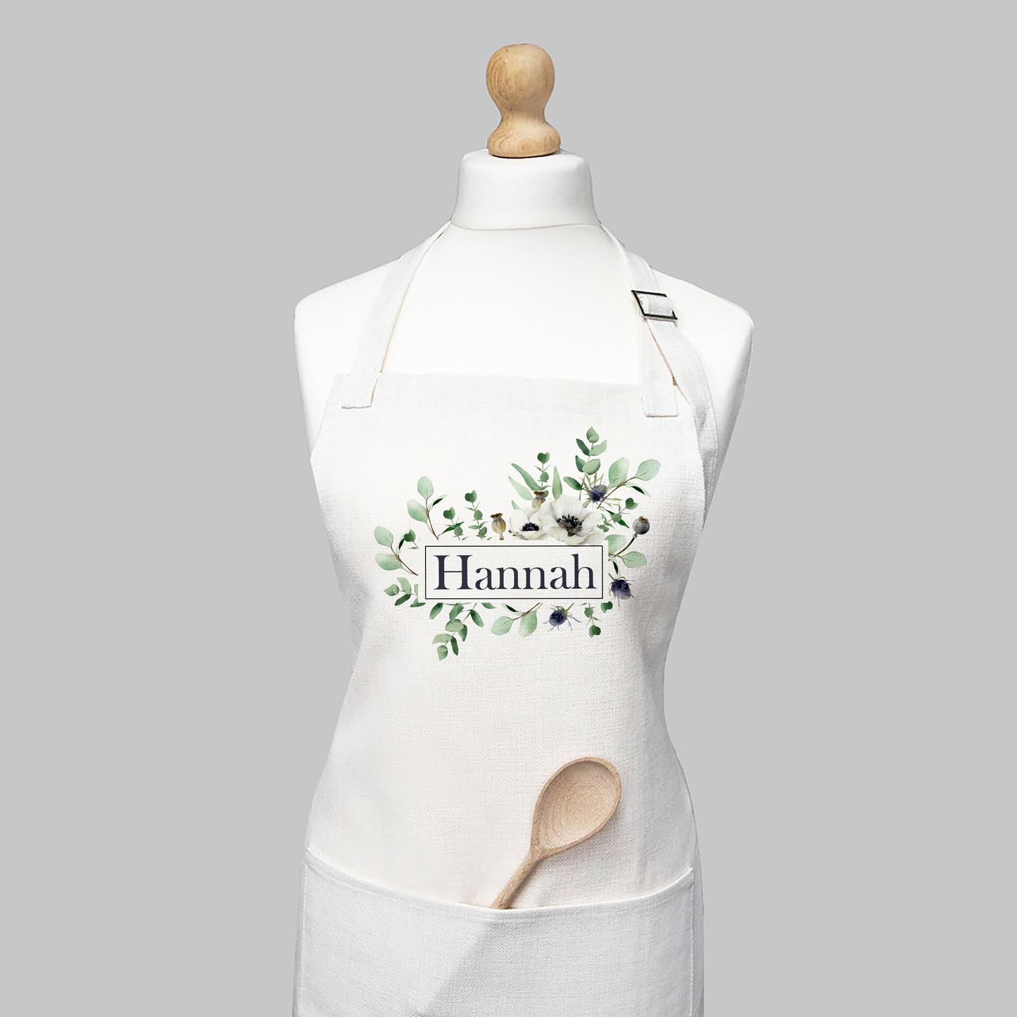 Floral Name Apron