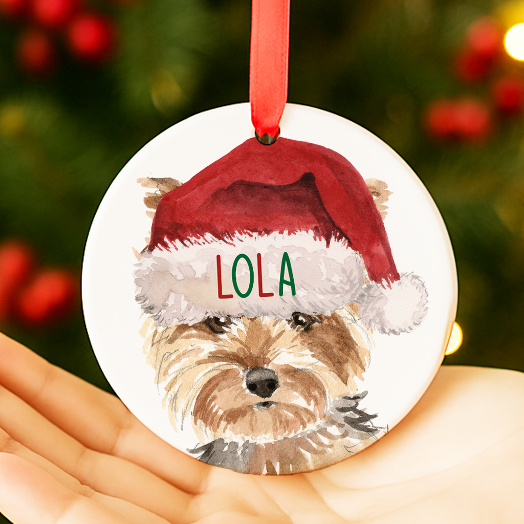 Yorkshire Terrier Christmas Decoration