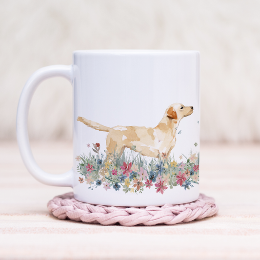 Labrador Floral Wrap Mug