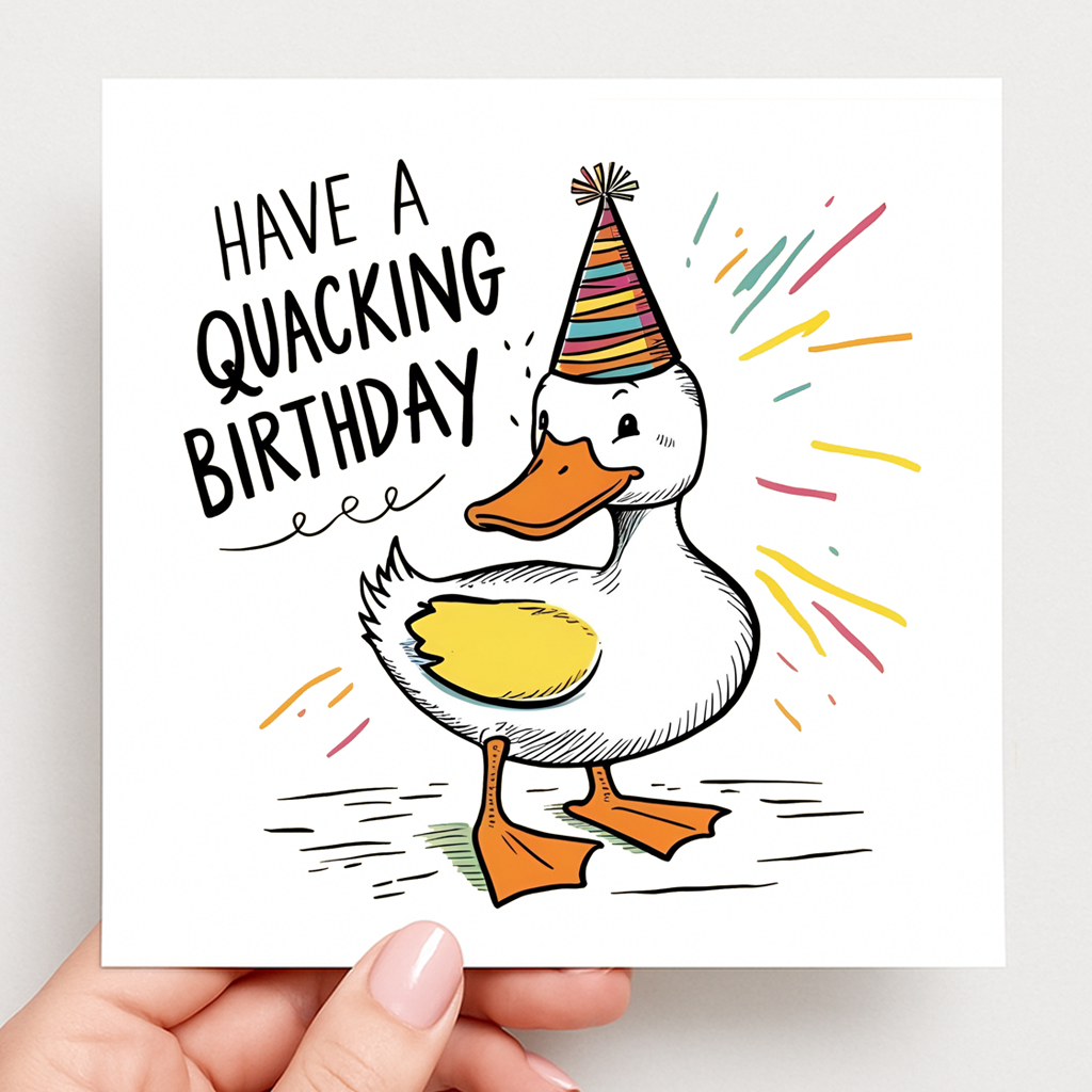 Quacking Birthday Card