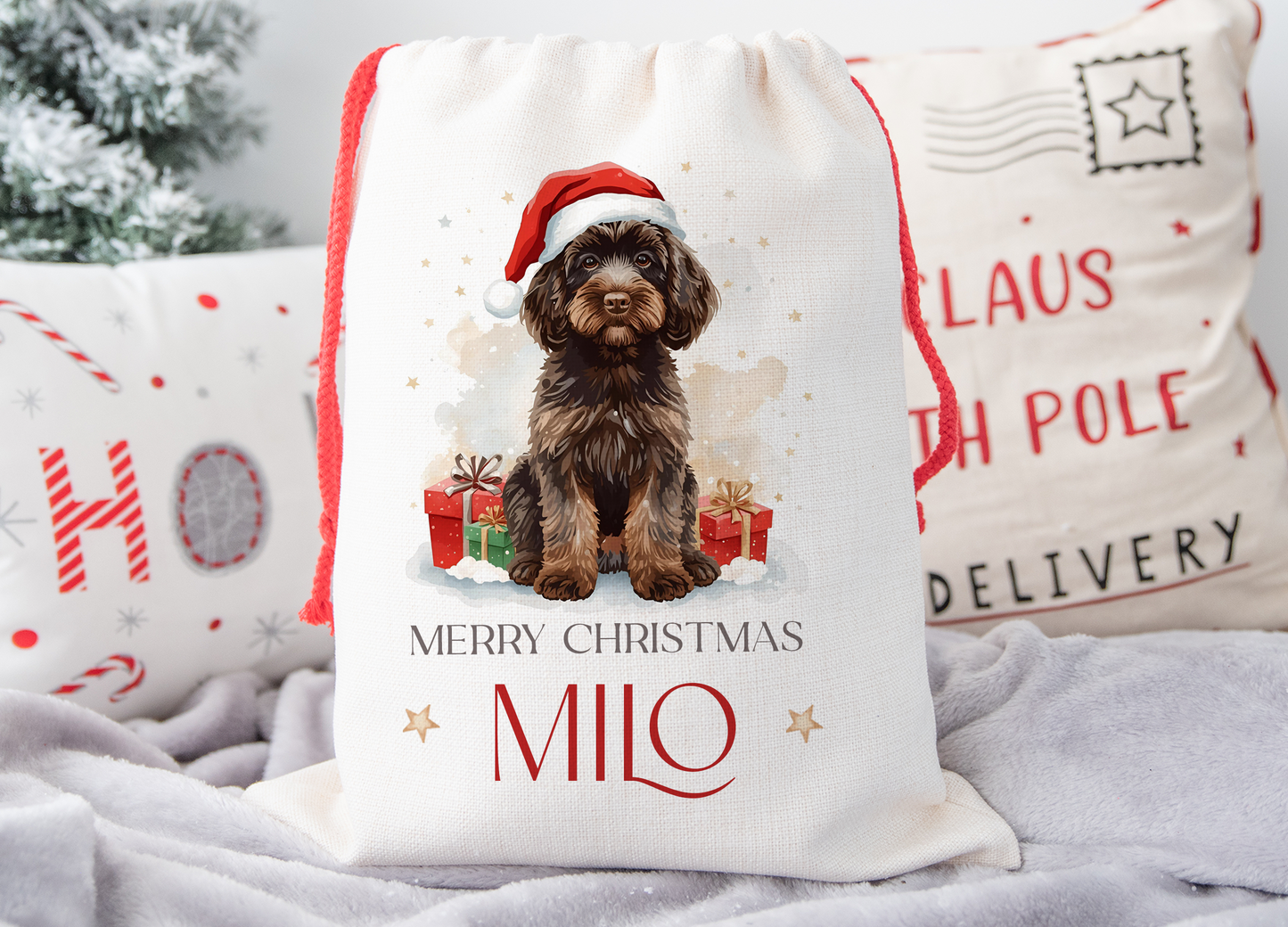 Cockapoo Christmas Sack