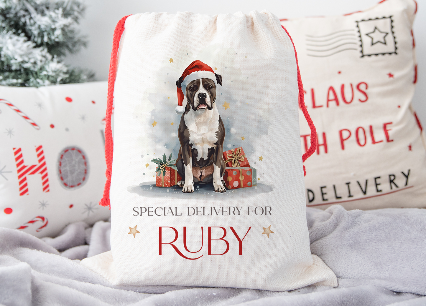 Staffie Christmas Sack