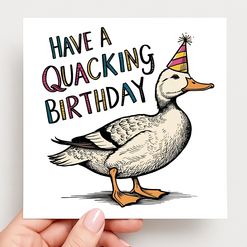 Quacking Birthday Card
