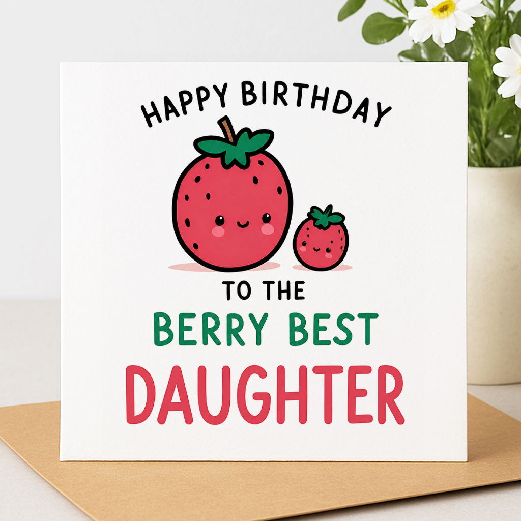 Berry Best Daughter Birthday Card