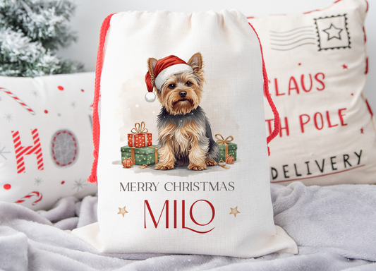 Yorkshire Terrier Christmas Sack