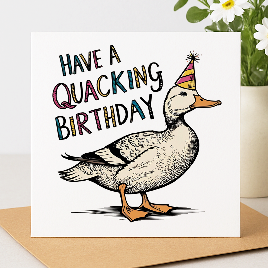 Quacking Birthday Card