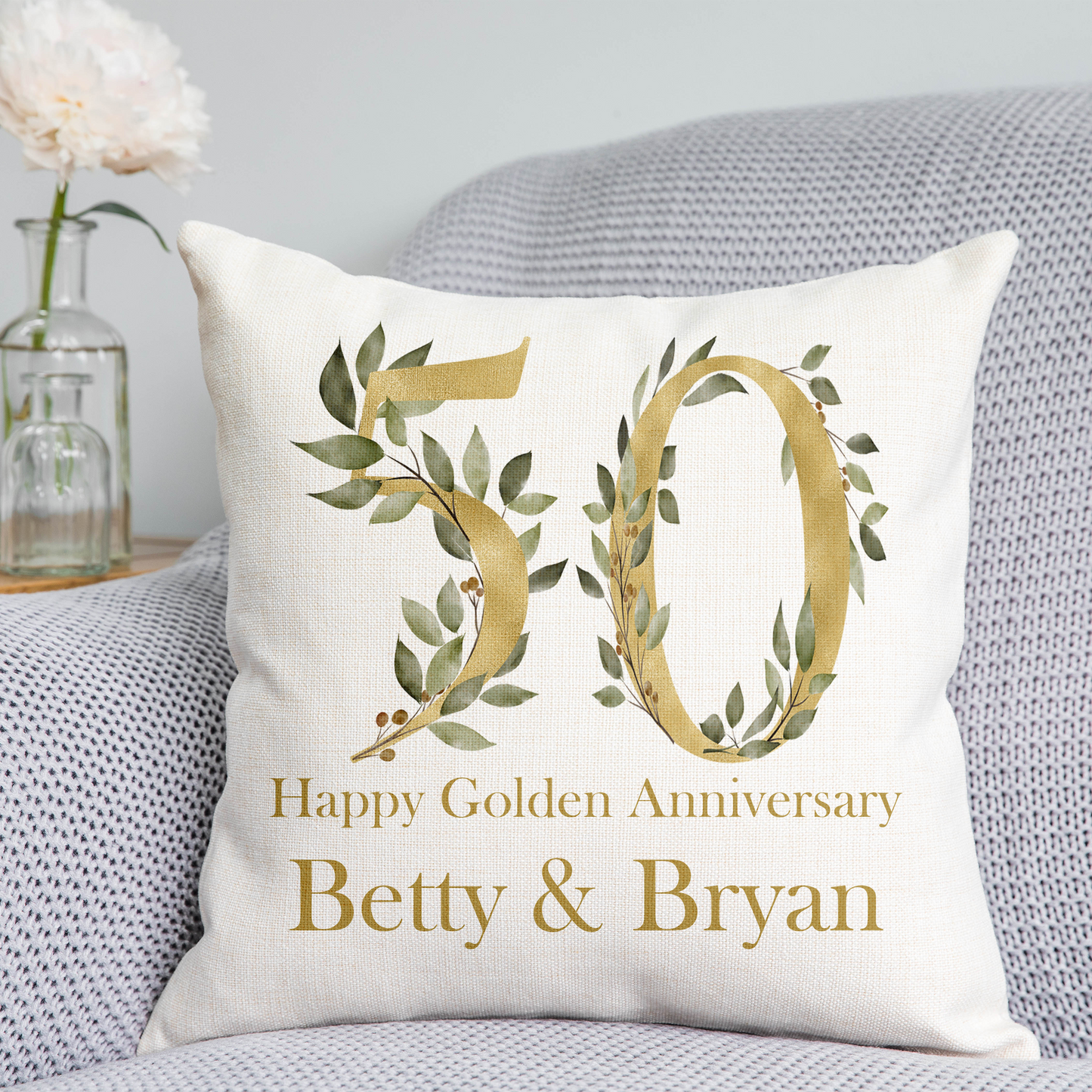 Golden Anniversary Cushion