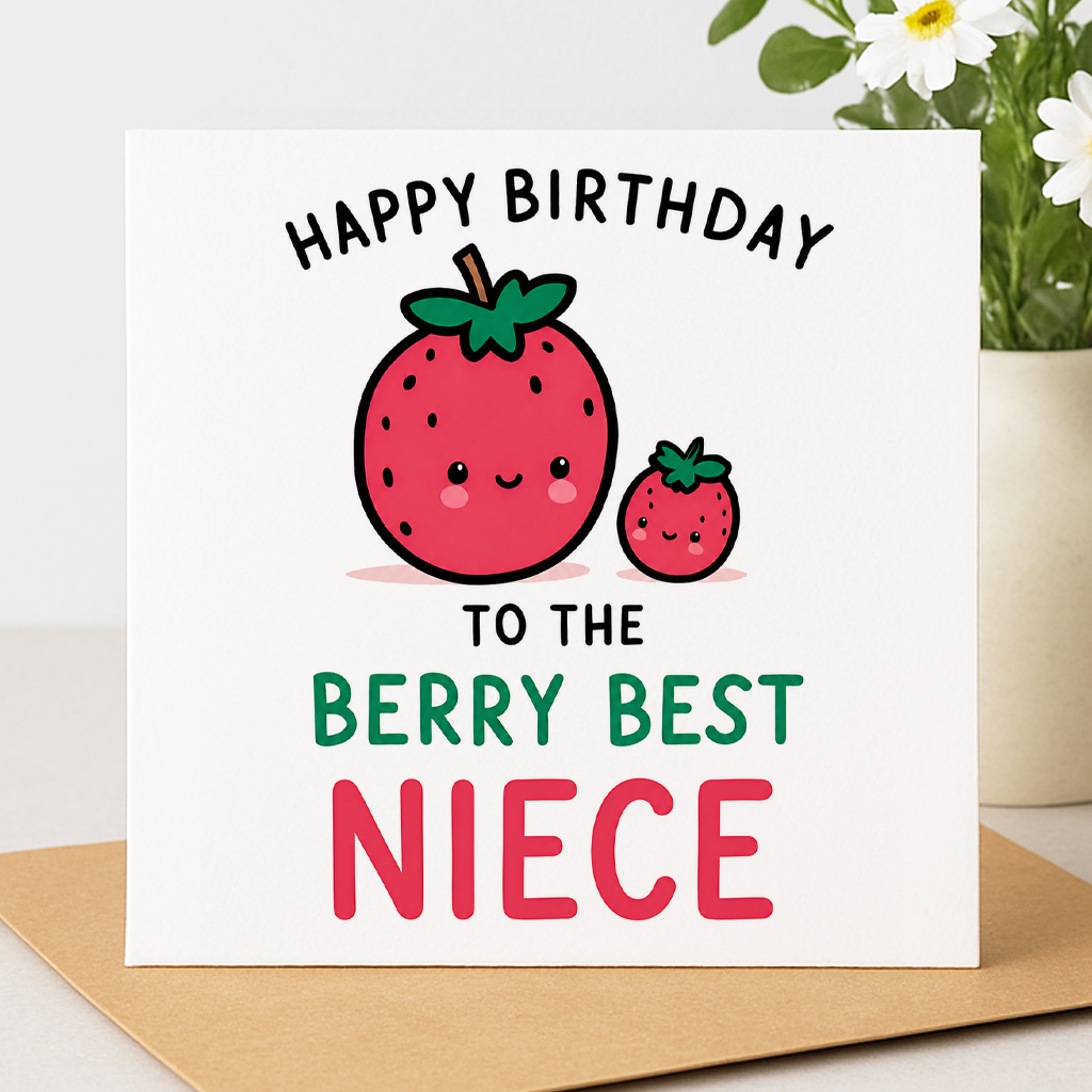 Berry Best Niece Birthday Card
