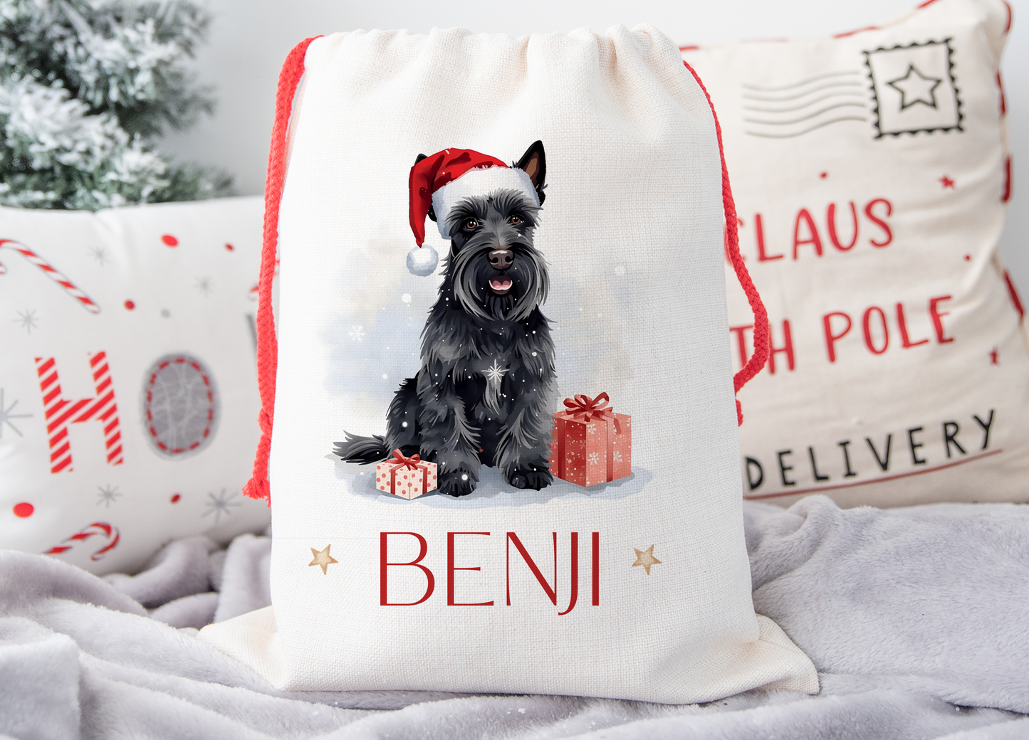 Scottie Dog Christmas Sack
