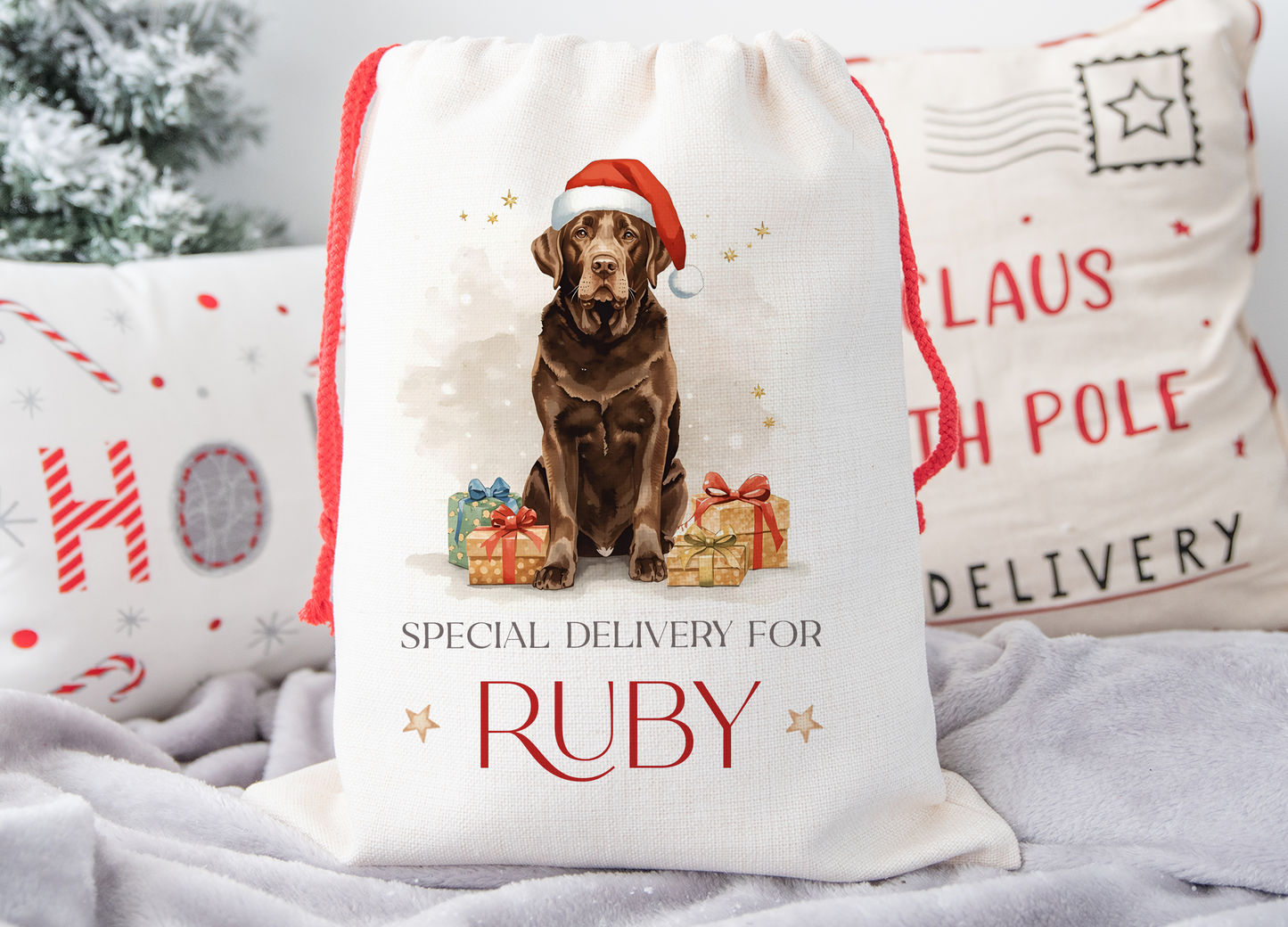 Labrador Christmas Sack