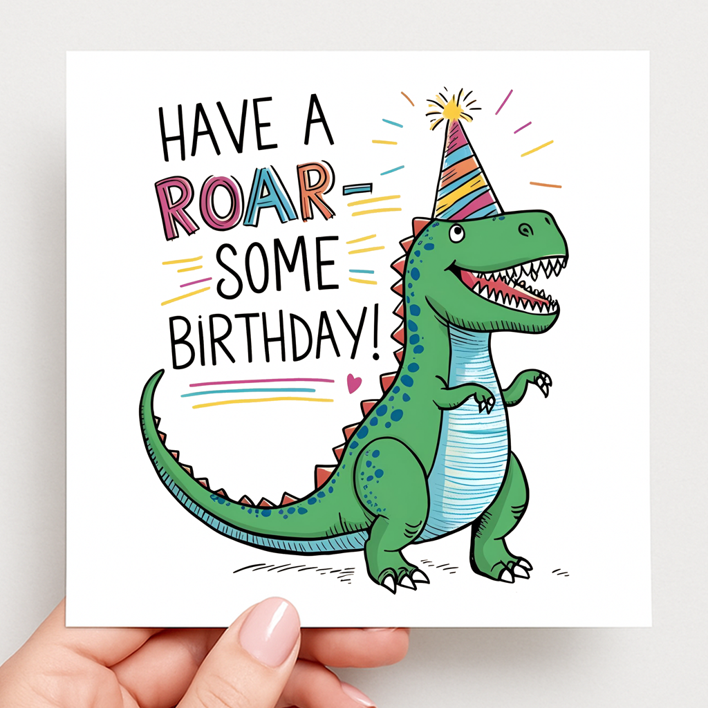 Roar-some Birthday Card