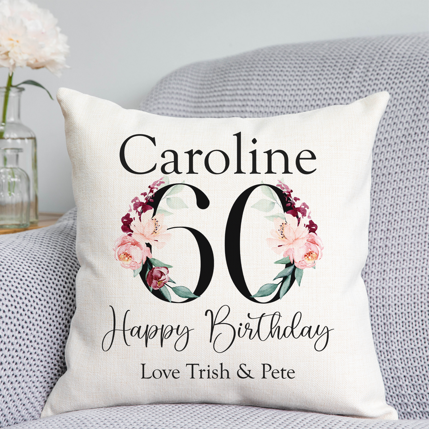 60th Birthday Cushion