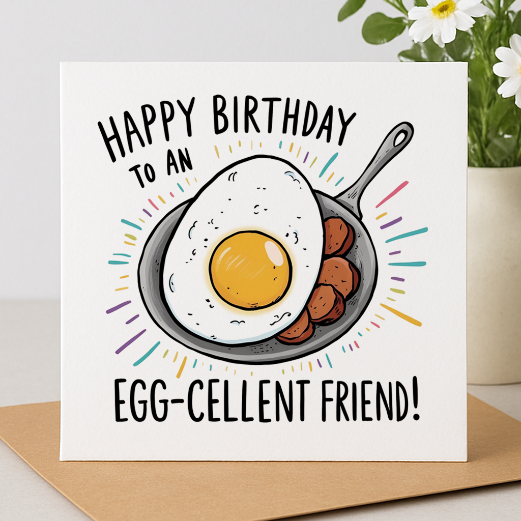 Egg-cellent Friend Card