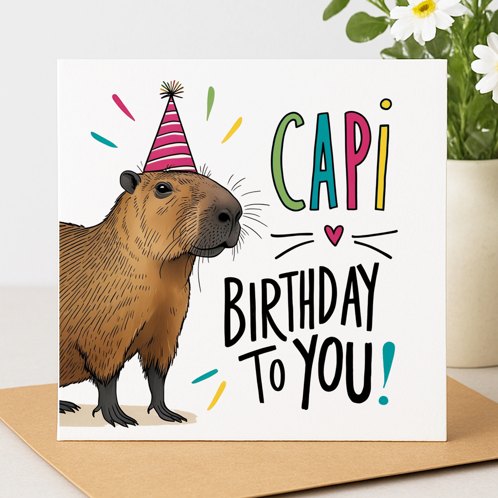 Capi Birthday Card
