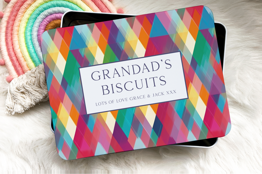 Personalised Grandad's Biscuit tin