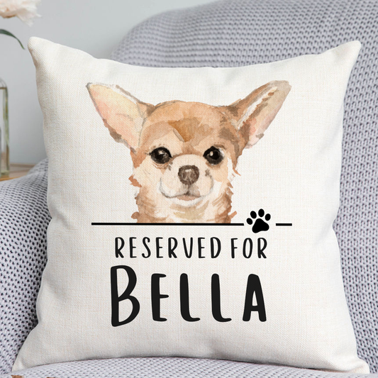 Chihuahua Reserved For Dog Cushion