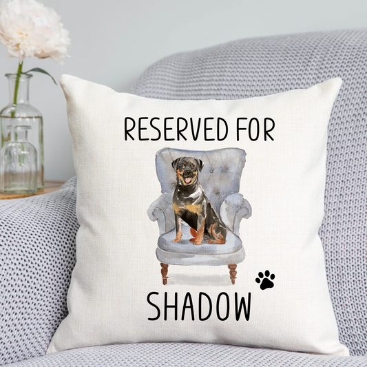 Rottweiler Reserved For Dog Cushion