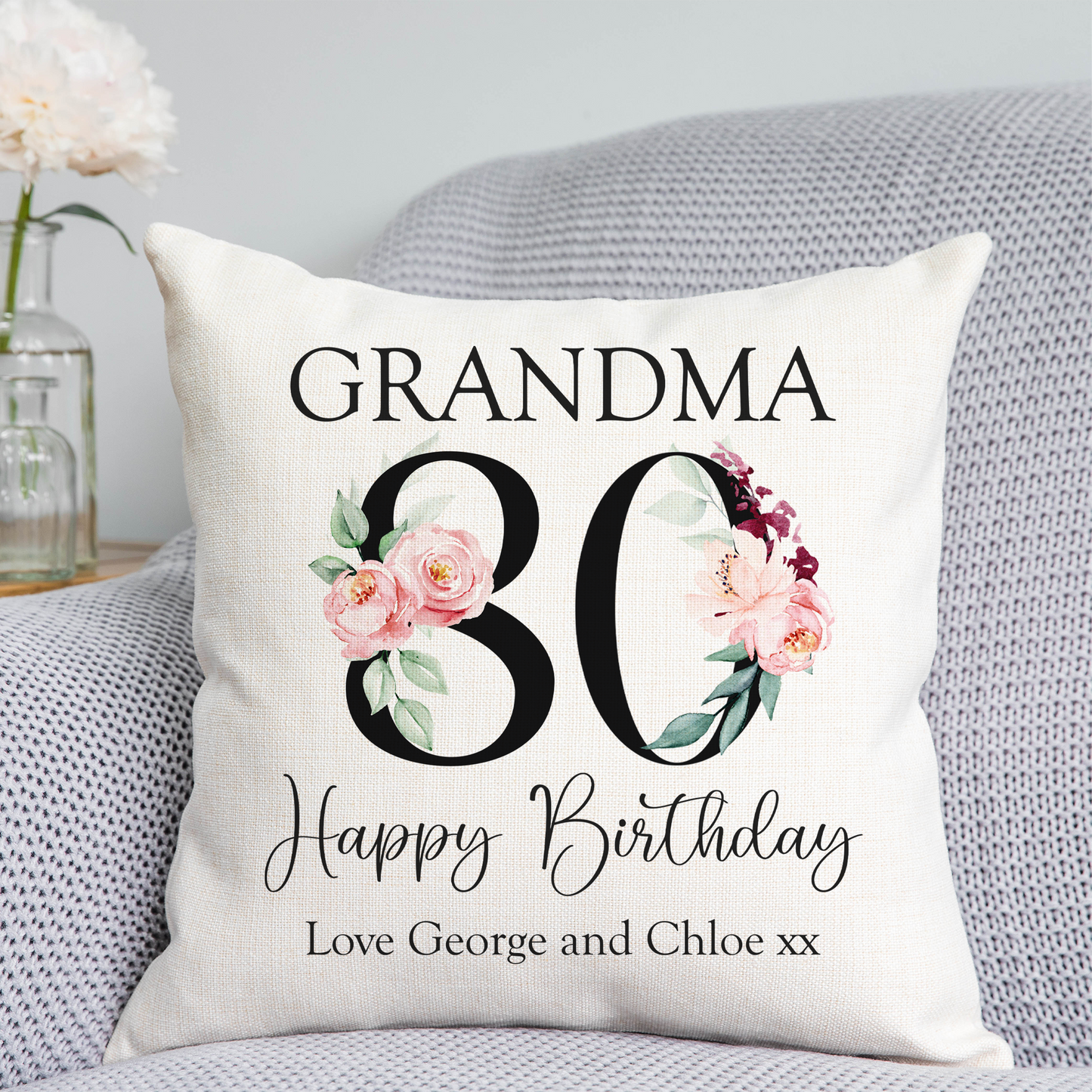 80th Birthday Cushion