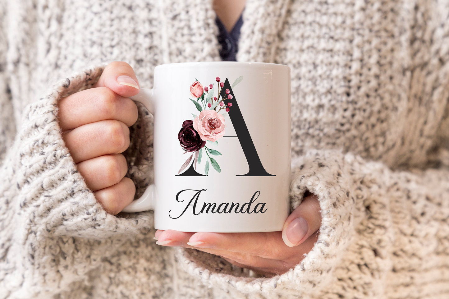 Floral Name Mug