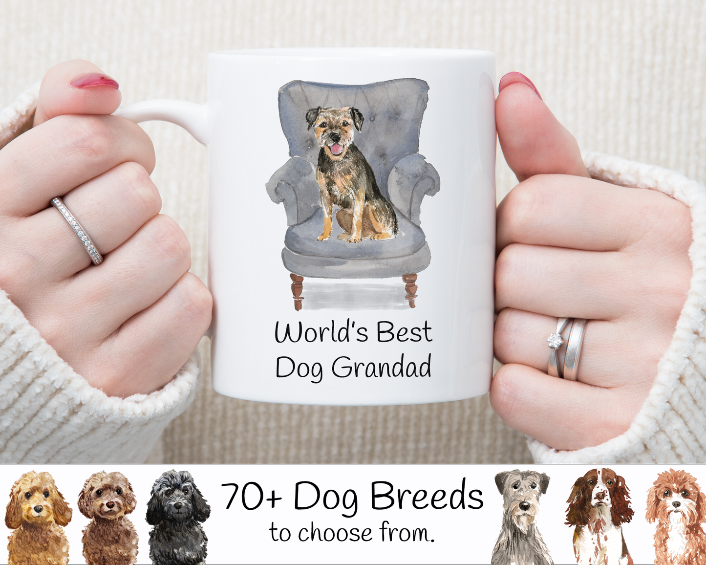 Dog Grandad Mug (Lots of Dog Breeds to choose from)