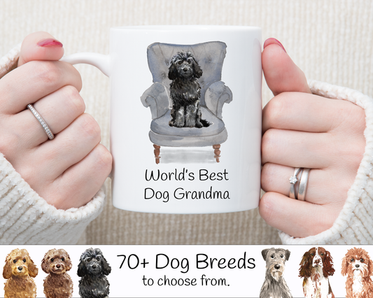 Dog Grandma Mug (Lots of Dog Breeds to choose from)